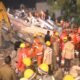 apartment collapses in Lucknow
