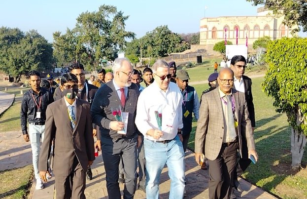 Sanchi Stupa G-20 Countries Representatives Arrived