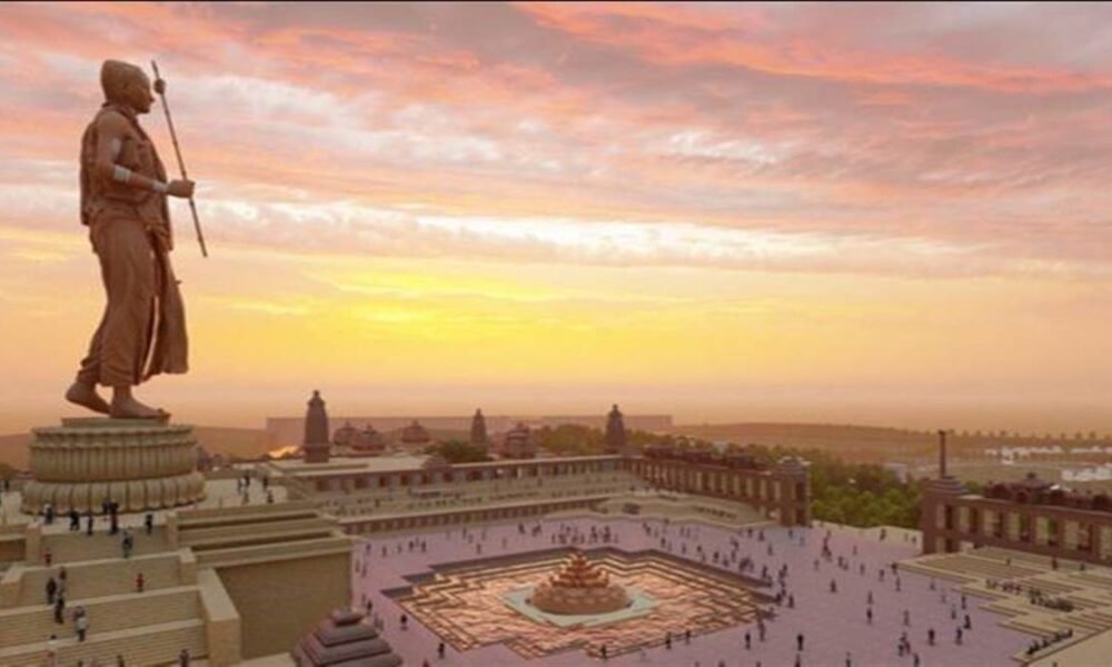 Statue of Oneness project in Omkareshwar