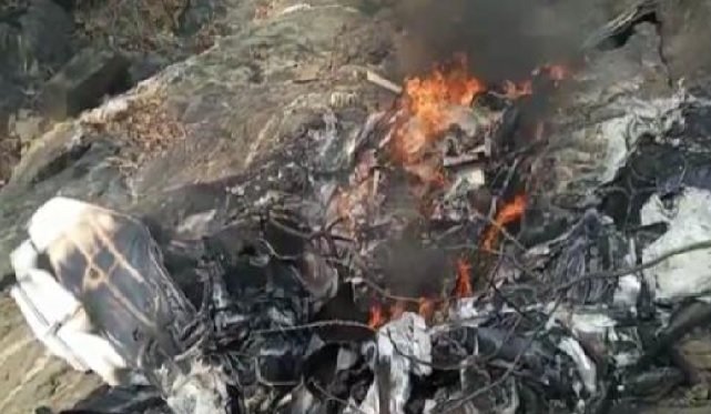 Trainee plane crash in Balaghat MP