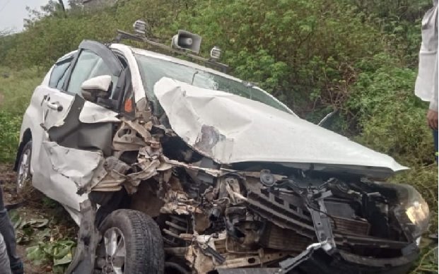 MP News: Minister Bhadauria injured in car accident