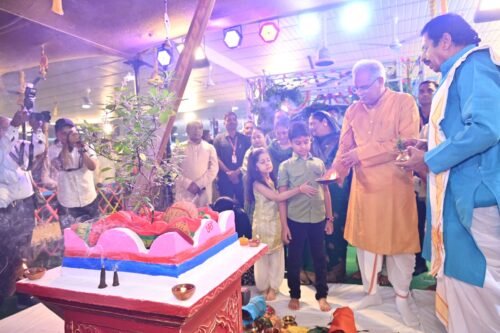 Hareli festival celebrated traditionally at CM House