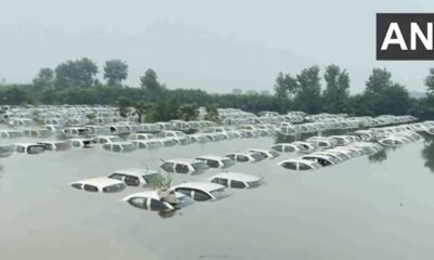 Viral Video: Dumping yard becomes swimming pool for 350 cars, Video is from Greater Noida