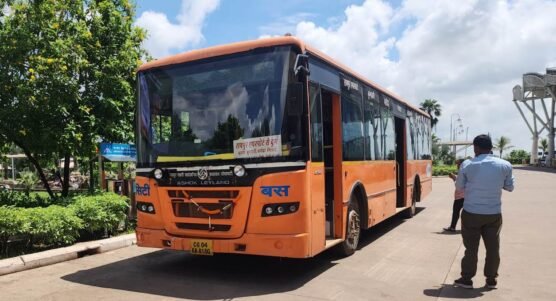 Raipur: AC city bus service started from Raipur airport to Durg, know bus schedule