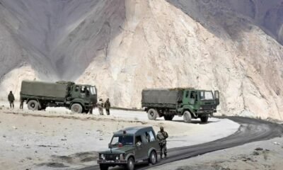 ladakh Army vehicle fell into gorge