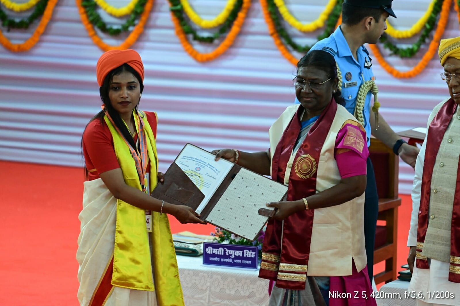 President Murmu attended the 10th convocation of CG Guru Ghasidas University