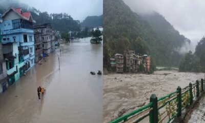 Sikkim: Huge devastation due to cloud burst, 23 army personnel missing, flood in Teesta river