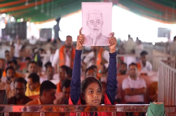 PM Modi: Prime Minister fulfilled his promise to Kanker's daughter, wrote a letter to Akanksha with sketch