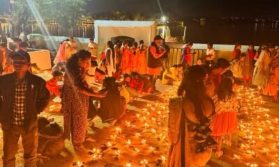 CG News: Dalpat Sagar lit up to welcome Ram Lalla, illuminated with three lakh lamps and fireworks