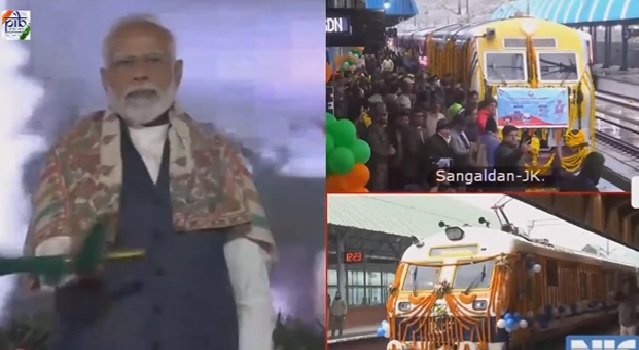 Jammu Kashmir: Country gets the longest railway tunnel, first electric train runs in Kashmir
