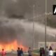 Raipur: Massive fire broke out in transformer warehouse, three kilometer area was evacuated
