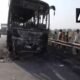 Haryana: Late night fire broke out in a bus filled with devotees on the expressway, 10 dead