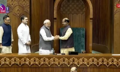 Loksabha Speaker: Om Birla elected Speaker of 18th Lok Sabha, Modi-Rahul took him to the seat