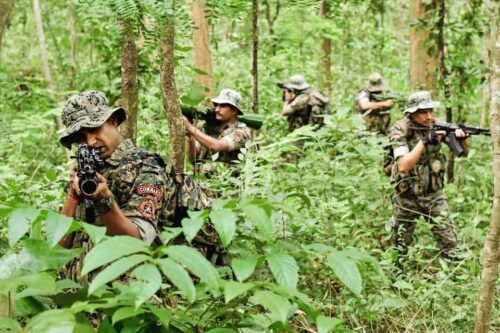 Chhattisgarh: Security forces killed eight Naxalites in an encounter in Narayanpur, one soldier sacrificed, two injured