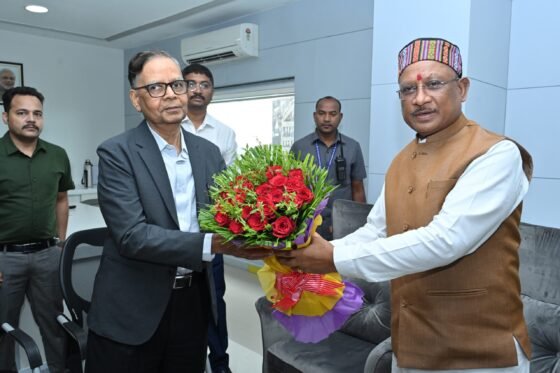 Chhattisgarh: Courtesy meeting of Chief Minister Sai with 16th Finance Commission Chairman Arvind Panagariya