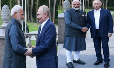 PM Modi in Russia: PM Modi meets Russian President Putin, official talks will be held between the two leaders today