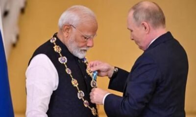 PM Modi: Russia's highest honor to Prime Minister Modi, President Putin honored him with 'Order of St. Andrew Apostle'