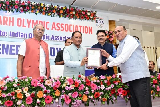 Chhattisgarh: Chief Minister Sai became the president of Chhattisgarh Olympic Association unopposed, 10 vice presidents were also elected unopposed