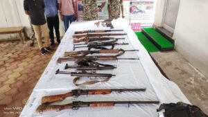 Naxal Encounter: Security forces killed high rank Naxalites in Abujhmad, recovered huge quantity of weapons including AK-47
