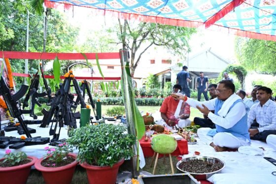 Vijayadashami: Chief Minister Sai performed Shastra Puja on Vijayadashami festival, extended best wishes to the people of the state