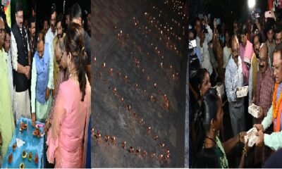 Chhattisgarh: Ekatm Path illuminated with 11 thousand lamps on State Foundation Day, Chief Minister shared happiness with sanitation workers