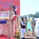 Chhattisgarh: Historic day for Chhattisgarh Police, Home Minister Amit Shah handed over the President's Police Colors Award