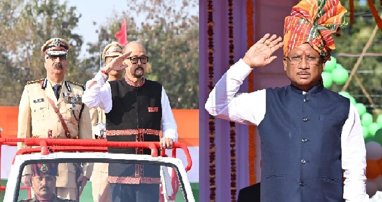 76th Republic Day: Governor Ramen Deka in Raipur, CM Sai hoisted the tricolor in Ambikapur, Chief Minister said - Bastar will soon be completely free from Naxal terrorism