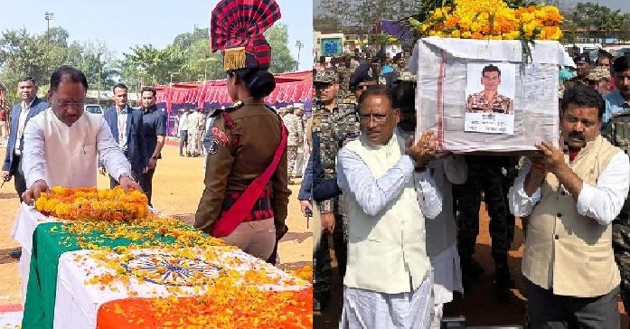 Chhattisgarh: Chief Minister Sai offered a heartfelt tribute to the martyred soldiers and said, the campaign will continue to eliminate Naxalites