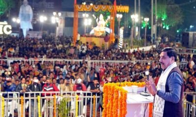 Indore: Chief Minister unveiled the statue of Mother Narmada made of Ashtadhatu, said- Narmada Parikrama Path will be developed