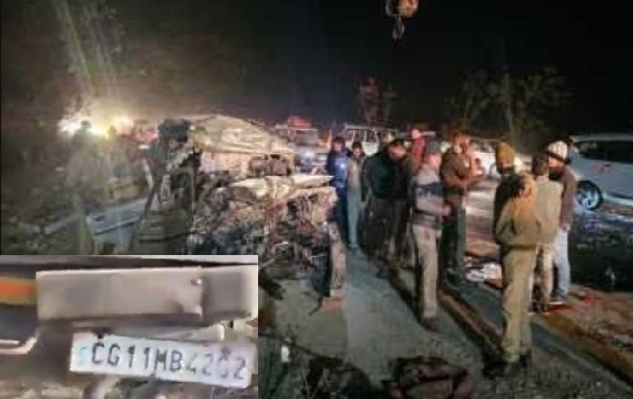 Prayagraj Accident: Head-on collision between Bolero and bus, 10 devotees from Chhattisgarh going to Mahakumbh died