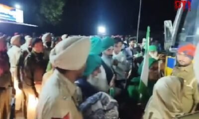 Punjab Police evacuated Shambhu and Khanauri border, 200 detained, heavy police force deployed