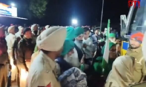 Punjab Police evacuated Shambhu and Khanauri border, 200 detained, heavy police force deployed