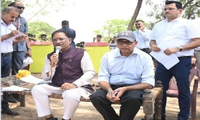 Sushasan tihar: Chief Minister Sai organized a chaupal under the shade of a peepal tree, had a direct conversation with the villagers