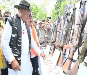 Chhattisgarh: Chief Minister Sai reached the BSF camp in Basing and encouraged the soldiers, made many big announcements in Janchaupal