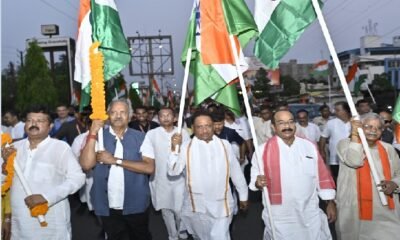 Raipur: Huge crowd gathered in Tiranga Yatra, Raipurians gave the message of unity and patriotism