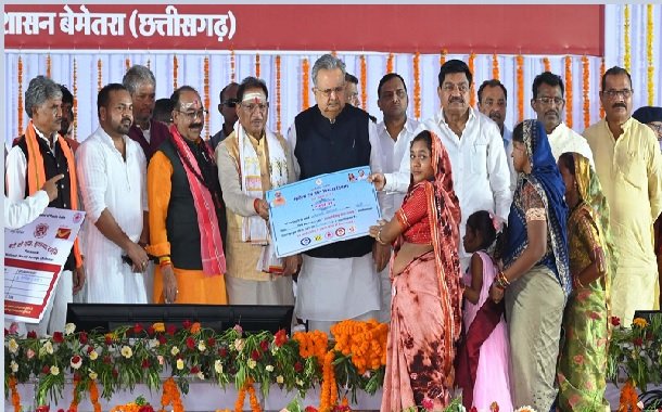 Chhattisgarh: Chief Minister Sai inaugurated and laid the foundation stone of various development works worth Rs 102 crore in Bemetara district
