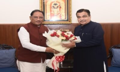 New Delhi: Chief Minister Sai met Union Minister Nitin Gadkari, discussed state's roads and development plans