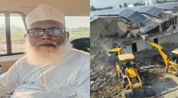 UP News: A large part of Changur Baba's luxurious mansion was demolished, action will continue on Thursday as well