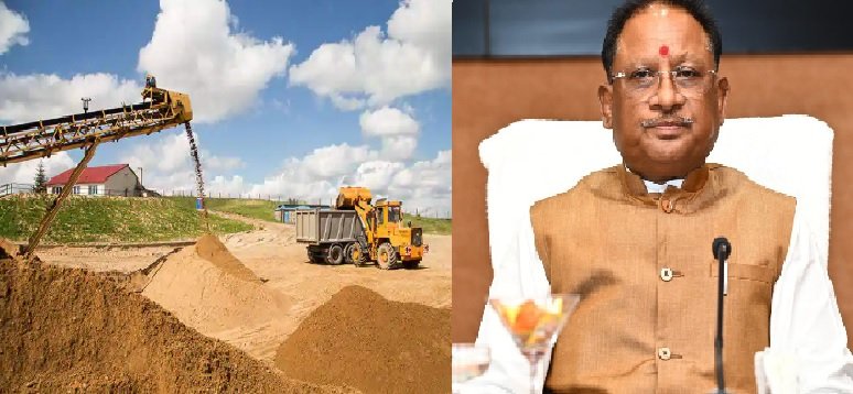 Chhattisgarh: Due to more transparency in sand mining policy, the number of sand mines increased, sand supply became easier for construction work