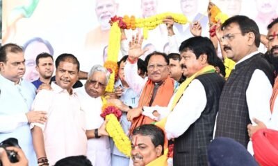Chhattisgarh: CM Sai returns from successful foreign tour of Japan and South Korea, grand welcome at airport