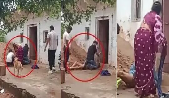 MP News: Retired DSP tied with rope and beaten by sons, wife also involved, video goes viral