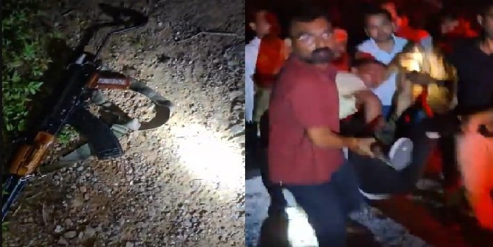 Encounter: Gangster Chhotu Dhanbadiya killed in encounter, fired on UP STF with AK-47, 9MM pistol also recovered