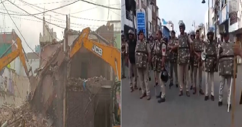 Ujjain: Bulldozer ran on chicken mutton shop in Begum Bagh near Mahakal temple, stay was rejected by the court