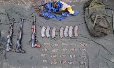 Jammu News: Three terrorist supporters arrested in Poonch district, a cache of weapons including 7 AK-47s seized