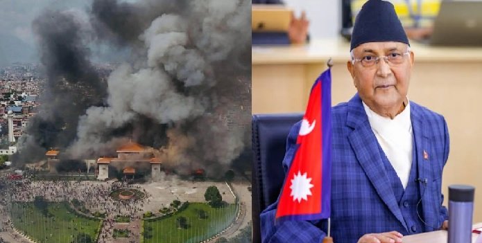 Nepal Gen-Z Protests: Protesters burn down Parliament building, PM KP Sharma Oli resigns