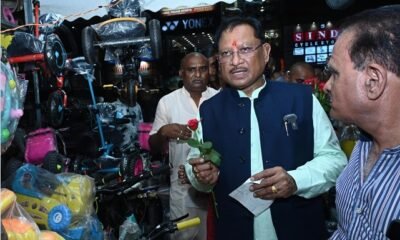 Chhattisgarh: Chief Minister Sai visits market to review GST Savings Festival, GST 2.0 brings enthusiasm among traders and consumers