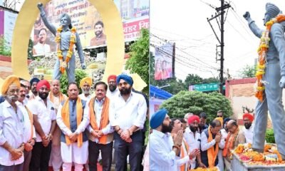 Chhattisgarh: Chief Minister Sai paid homage to immortal martyr Bhagat Singh by garlanding his statue