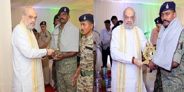 New Delhi: Union Home Minister Shah honors soldiers involved in 'Operation Black Forest', says India will remain Naxal-free