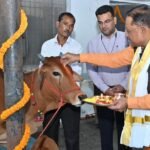 Chhattisgarh: गोवर्धन पूजा के अवसर पर मुख्यमंत्री ने किया गौपूजन, प्रदेशवासियों की सुख-समृद्धि की कामना की Chhattisgarh: On the occasion of Govardhan Puja, the Chief Minister worshipped cows and wished for the happiness and prosperity of the people of the state
