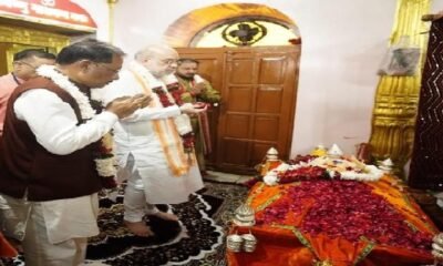 Chhattisgarh: Union Home Minister Shah and CM Sai visited Maa Danteshwari, prayed and sought her blessings